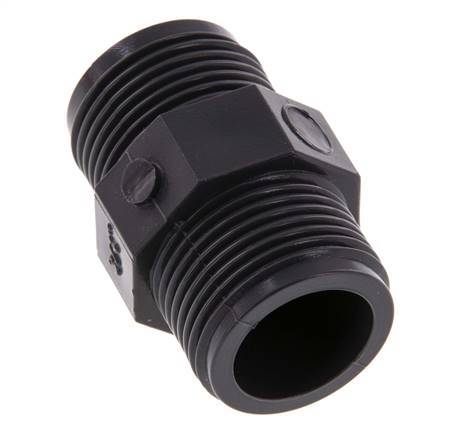 Reducing Double Nipple G3/4'' PVC-U 16bar (224.8psi) EN 1452-3 [5 Pieces]