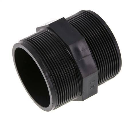 Racor reductor doble G2 1/2'' PVC-U 16bar (224.8psi) EN 1452-3