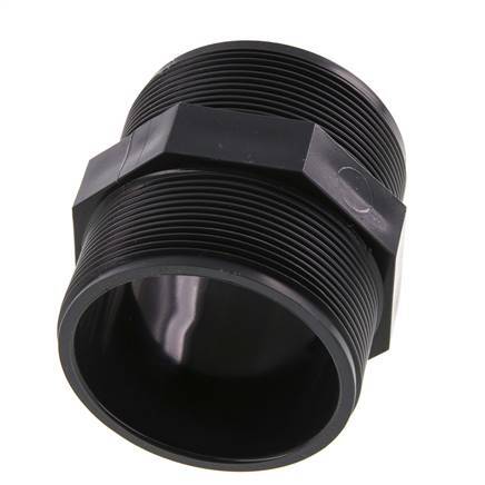 Racor reductor doble G2 1/2'' PVC-U 16bar (224.8psi) EN 1452-3