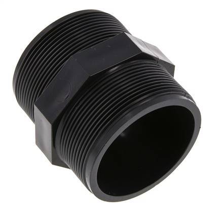 Racor reductor doble G2 1/2'' PVC-U 16bar (224.8psi) EN 1452-3