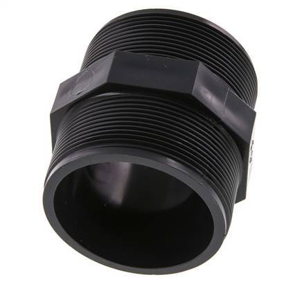 Racor reductor doble G2 1/2'' PVC-U 16bar (224.8psi) EN 1452-3