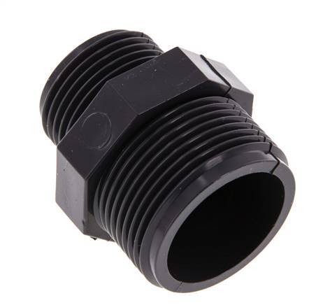 Reducing Double Nipple G1'' x G1 1/4'' PVC-U 16bar (224.8psi) EN 1452-3 [2 Pieces]