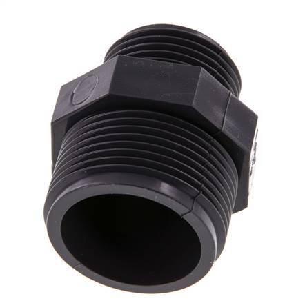 Reducing Double Nipple G1'' x G1 1/4'' PVC-U 16bar (224.8psi) EN 1452-3 [2 Pieces]