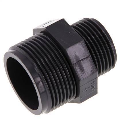 Reducing Double Nipple G1'' x G1 1/4'' PVC-U 16bar (224.8psi) EN 1452-3 [2 Pieces]