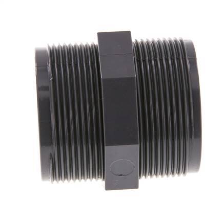 Reducing Double Nipple G2'' PVC-U 16bar (224.8psi) EN 1452-3 [2 Pieces]