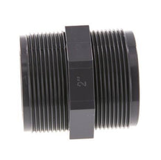 Reducing Double Nipple G2'' PVC-U 16bar (224.8psi) EN 1452-3 [2 Pieces]