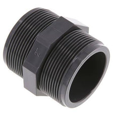 Reducing Double Nipple G2'' PVC-U 16bar (224.8psi) EN 1452-3 [2 Pieces]