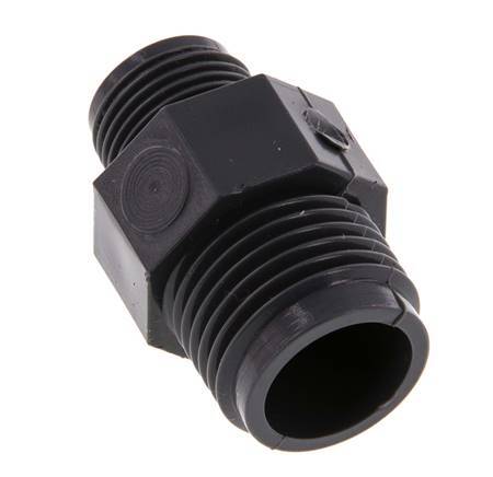 Reducing Double Nipple G3/8'' x G1/2'' PVC-U 16bar (224.8psi) EN 1452-3 [5 Pieces]