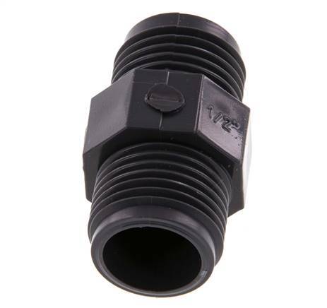 Reducing Double Nipple G1/2'' PVC-U 16bar (224.8psi) EN 1452-3 [5 Pieces]