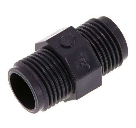 Reducing Double Nipple G1/2'' PVC-U 16bar (224.8psi) EN 1452-3 [5 Pieces]