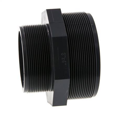 Boquilla reductora doble G3'' x G4'' PVC-U 16bar (224.8psi) EN 1452-3