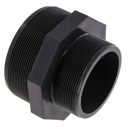 Boquilla reductora doble G3'' x G4'' PVC-U 16bar (224.8psi) EN 1452-3