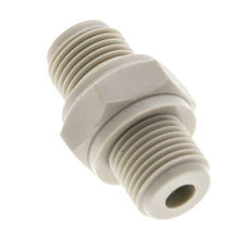 Double Nipple G1/8'' Polypropylene (pp) 10bar (140.5psi) FDA 14mm Hex [2 Pieces]