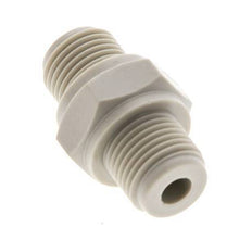 Double Nipple G1/8'' Polypropylene (pp) 10bar (140.5psi) FDA 14mm Hex [2 Pieces]