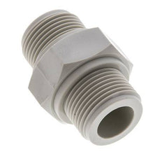 Espiga doble G3/4'' Polipropileno (pp) 10bar (140.5psi) FDA 36mm Hex.