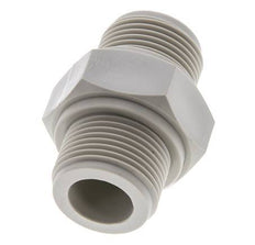 Espiga doble G3/4'' Polipropileno (pp) 10bar (140.5psi) FDA 36mm Hex.