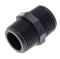 Double Nipple G3/4'' Polypropylene (pp) 10bar (140.5psi) FDA 30mm Hex [2 Pieces]