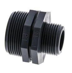 Racor Reductor Doble G1'' x G1 1/2'' Polipropileno (pp) 10bar (140.5psi) FDA 54mm Hex.