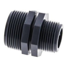 Racor Reductor Doble G1'' x G1 1/4'' Polipropileno (pp) 10bar (140.5psi) FDA 46mm Hex.