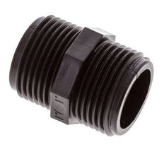 Double Nipple G1'' Polypropylene (pp) 10bar (140.5psi) FDA 36mm Hex