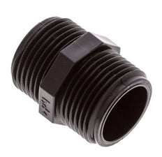 Double Nipple G1'' Polypropylene (pp) 10bar (140.5psi) FDA 36mm Hex