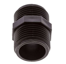 Double Nipple G1'' Polypropylene (pp) 10bar (140.5psi) FDA 36mm Hex