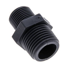 Reducing Double Nipple G3/8'' x G1/2'' Polypropylene (pp) 10bar (140.5psi) FDA 24mm Hex [2 Pieces]