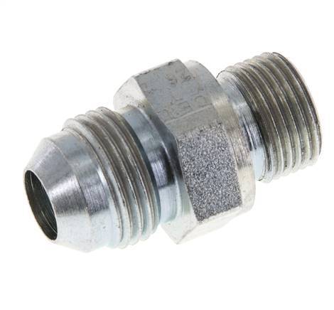 JIC Double Nipple G3/8'' x UNF 3/4''-16 Steel NBR 275bar (3863.75psi) [2 Pieces]