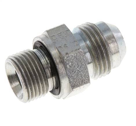 JIC Double Nipple G3/8'' x UNF 3/4''-16 Steel NBR 275bar (3863.75psi) [2 Pieces]