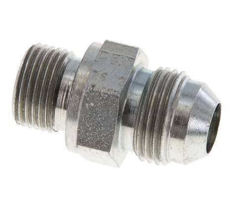 JIC Double Nipple G3/8'' x UNF 3/4''-16 Steel NBR 275bar (3863.75psi) [2 Pieces]