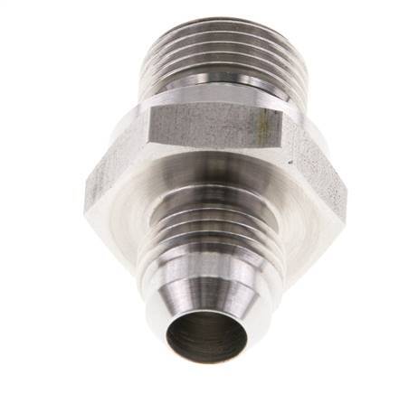 Espiga doble JIC G3/8'' x UNF 9/16''-18 Acero inoxidable FKM 275bar (3863.75psi)