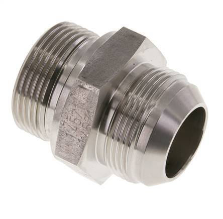 Espiga doble JIC G1 1/4'' x UN 1-5/8''-12 Acero inoxidable FKM 140bar (1967.0psi)