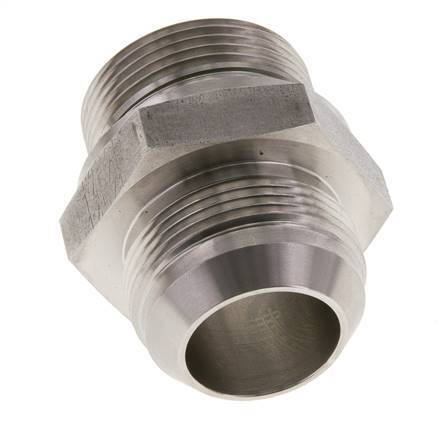 Espiga doble JIC G1 1/4'' x UN 1-5/8''-12 Acero inoxidable FKM 140bar (1967.0psi)