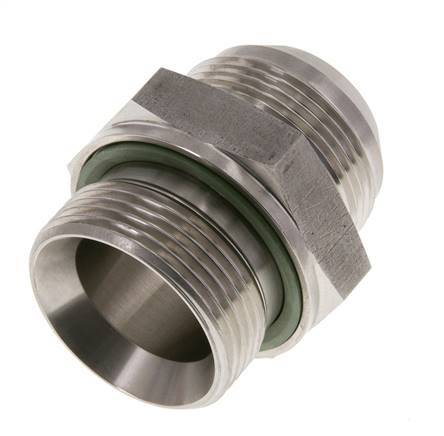 Espiga doble JIC G1 1/4'' x UN 1-5/8''-12 Acero inoxidable FKM 140bar (1967.0psi)