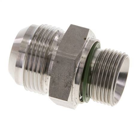 Espiga doble JIC G3/4'' x UN 1-5/16''-12 Acero inoxidable FKM 170bar (2388.5psi)
