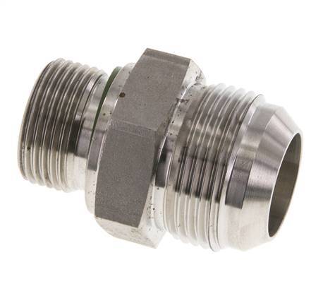 Espiga doble JIC G3/4'' x UN 1-5/16''-12 Acero inoxidable FKM 170bar (2388.5psi)