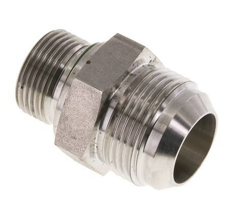 Espiga doble JIC G3/4'' x UN 1-5/16''-12 Acero inoxidable FKM 170bar (2388.5psi)