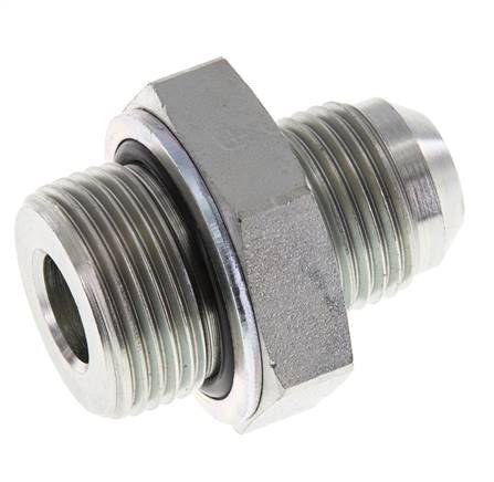 Espiga doble JIC G3/4'' x UNF 7/8''-14 Acero NBR 210bar (2950.5psi)