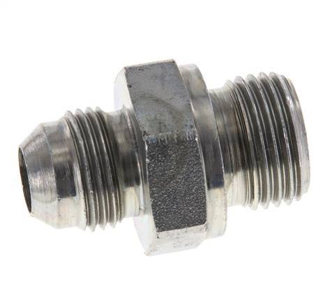 JIC Double Nipple G1/2'' x UNF 3/4''-16 Steel NBR 275bar (3863.75psi) [2 Pieces]