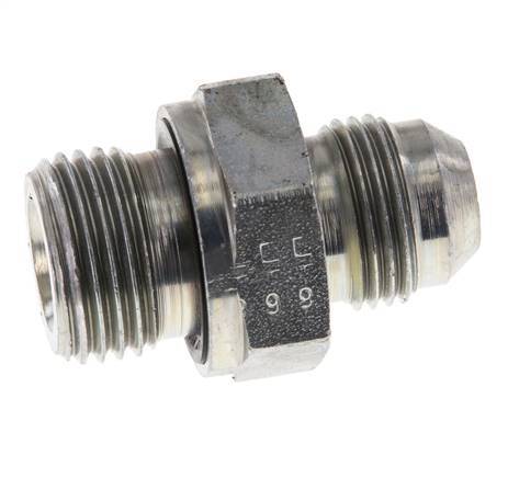 JIC Double Nipple G1/2'' x UNF 3/4''-16 Steel NBR 275bar (3863.75psi) [2 Pieces]