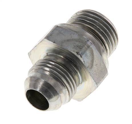JIC Double Nipple G1/2'' x UNF 3/4''-16 Steel NBR 275bar (3863.75psi) [2 Pieces]