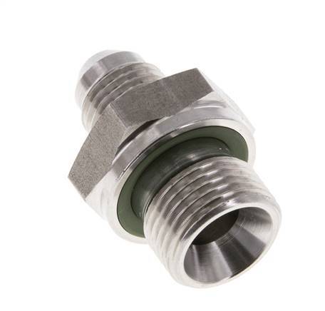 Espiga doble JIC G3/8'' x UNF 1/2''-20 Acero inoxidable FKM 275bar (3863.75psi)