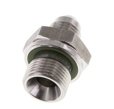 Espiga doble JIC G3/8'' x UNF 1/2''-20 Acero inoxidable FKM 275bar (3863.75psi)