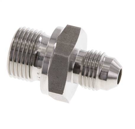 Espiga doble JIC G3/8'' x UNF 1/2''-20 Acero inoxidable FKM 275bar (3863.75psi)