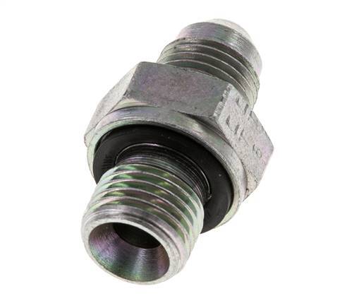 JIC Double Nipple G1/4'' x UNF 1/2''-20 Steel NBR 275bar (3863.75psi) [2 Pieces]