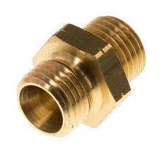 Double Nipple G Male Left Hand Brass 16bar (224.8psi) 17mm Hex [2 Pieces]