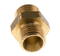 Double Nipple G Male Left Hand Brass 16bar (224.8psi) 17mm Hex [2 Pieces]
