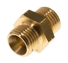 Double Nipple G Male Left Hand Brass 16bar (224.8psi) 17mm Hex [2 Pieces]