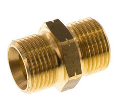 Double Nipple G Male Left Hand Brass 16bar (224.8psi) 19mm Hex [2 Pieces]