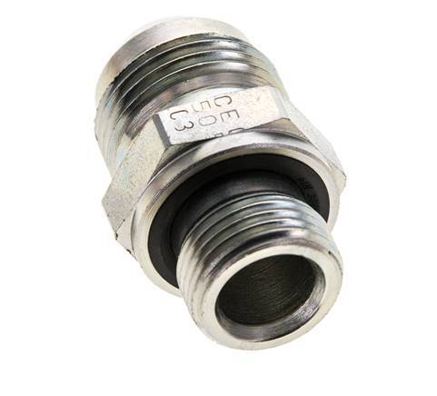 Racor doble JIC M18 X 1,5 x UNF 7/8''-14 Acero NBR 210bar (2950.5psi)